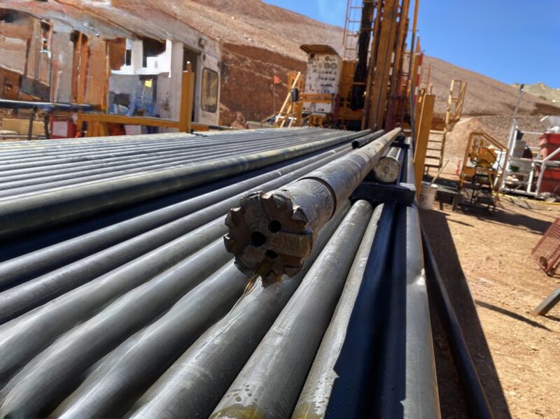 Deep directional drilling rods and bit at a drill site